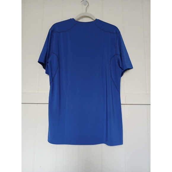 Nike Pro Football Combines Base Layer Shirt Men's Large Blue Short Sleeve Fitted - Picture 3 of 12